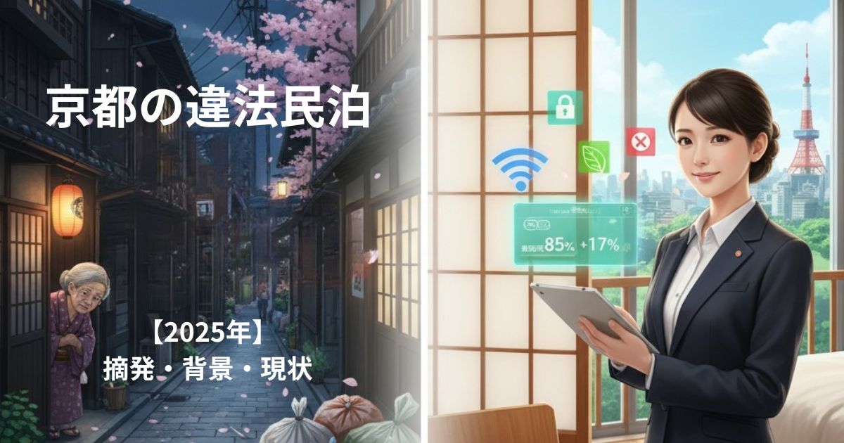 京都の違法民泊2025｜摘発・背景・現状