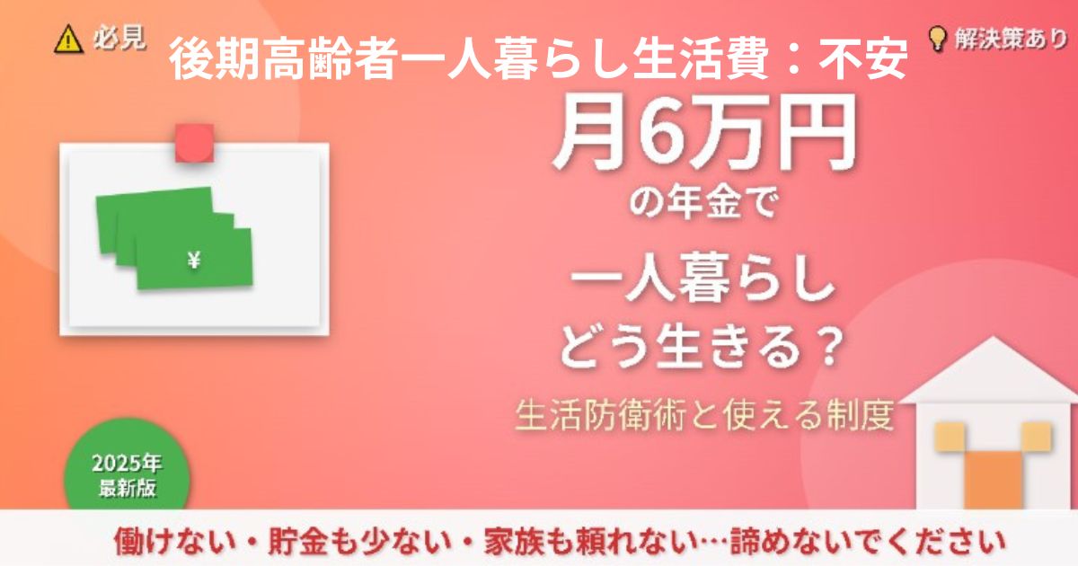 高齢者金銭の悩みを表す画像