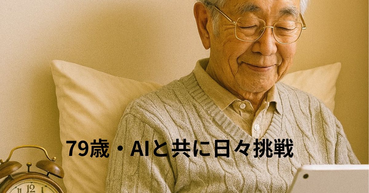 79歳・AIと共に日々挑戦のイメージ画像