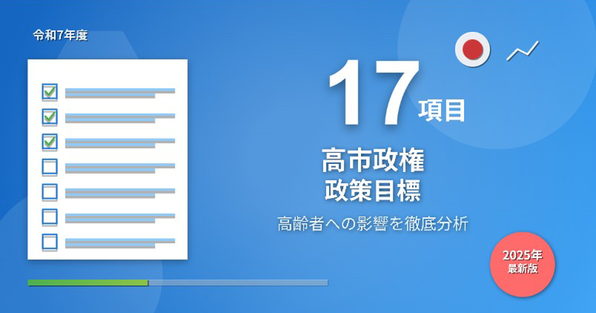 高市政権17項目進捗状況のイメージ画像