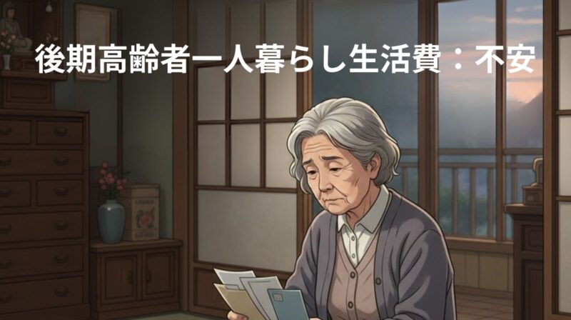 高齢者金銭の悩みを表す画像