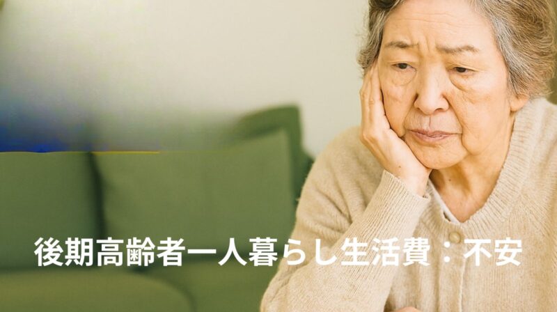 高齢者金銭の悩みを表す画像