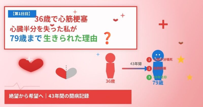36歳で心筋梗塞、心臓半分を失った私が79歳まで生き抜いたのイメージ画像