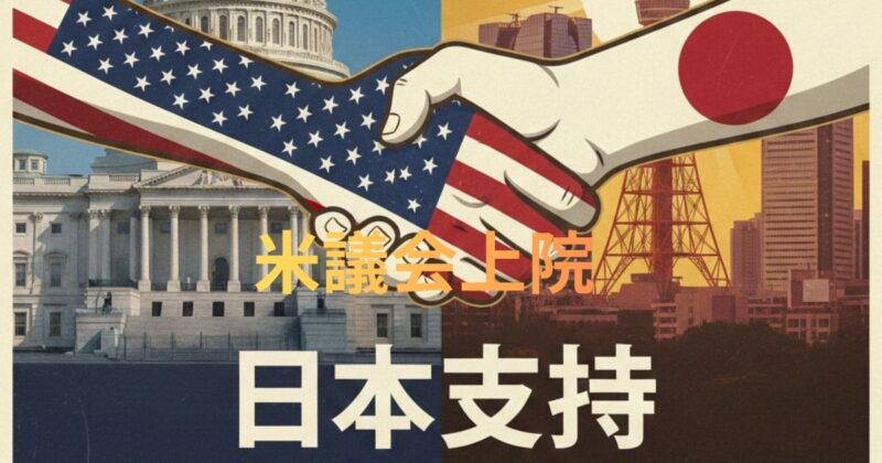 米議会上院日本支持のイメージ画像