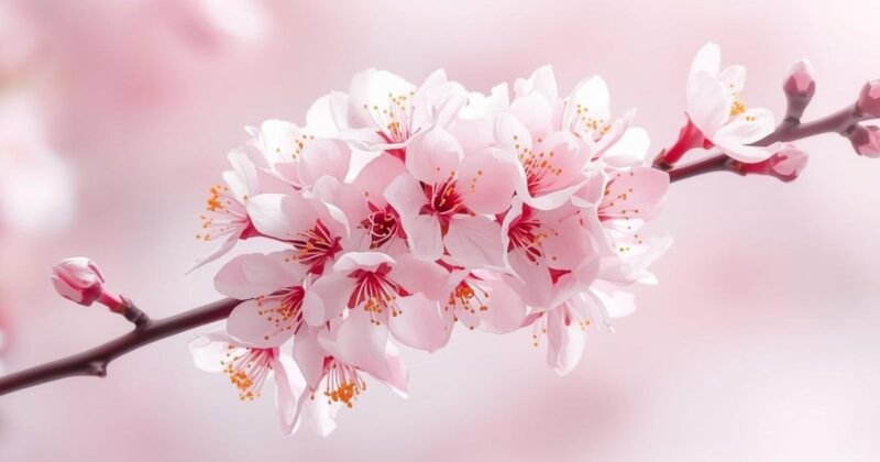 色彩風水ピンク、花風水桜のイメージ画像