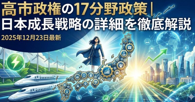 高市政権の17分野政策とは？のイメージ画像