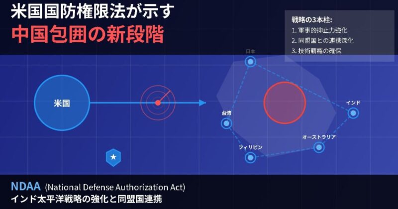 米国国防権限法が示す中国包囲の新段階のイメージ画像