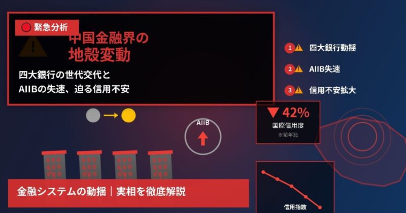 四大銀行の世代交代とAIIBの失速のイメージ画像