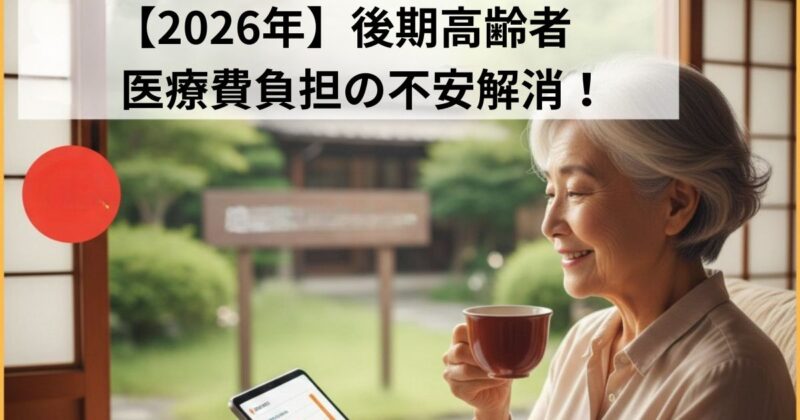 後期高齢者一人暮らしの医療費不安を解消！のイメージ画像