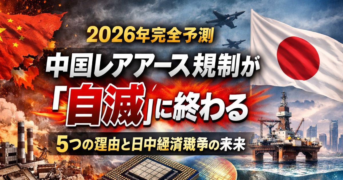 中国レアアース規制が「自滅」のイメージ画像