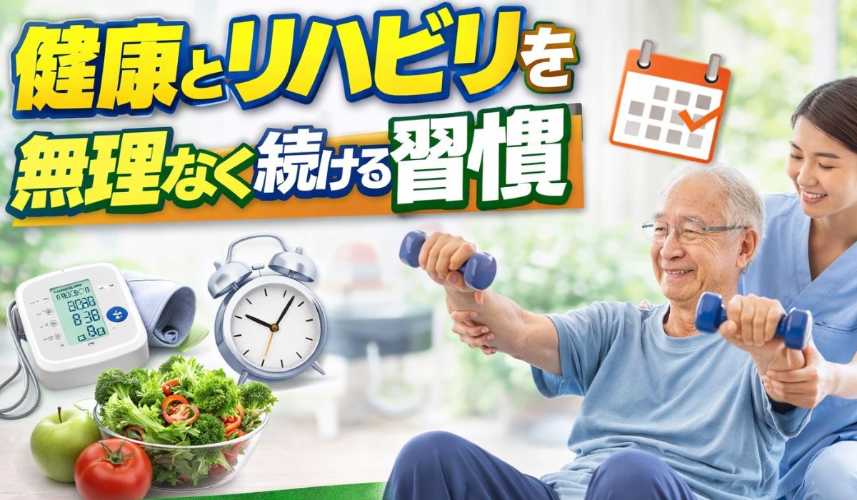 健康・現状を維持する為！リハビリを無理なく続ける習慣のイメージ画像