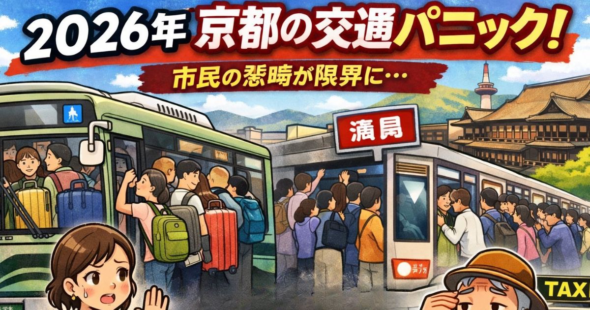 2026年京都の交通パニック市民の悲鳴が限界に！！のイメージ画像