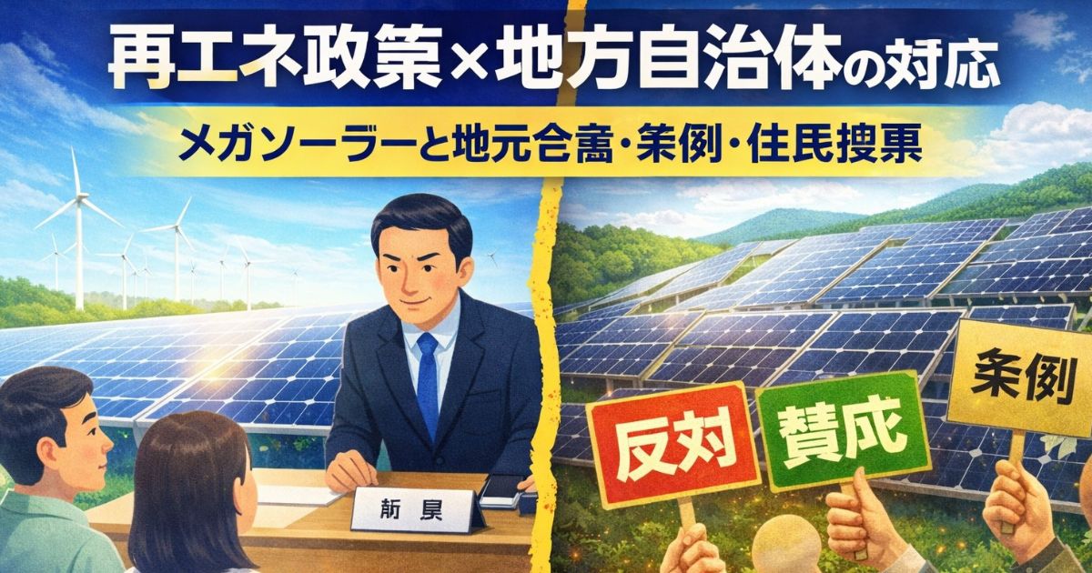 再エネ政策で揺れる地方自治体の実態とは？のイメージ画像