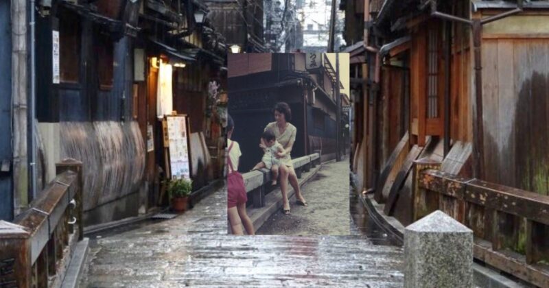 昭和の祇園新橋、座ってくつろげる場所でもありました、のどかさを感じて頂けたらと！のイメージ画像