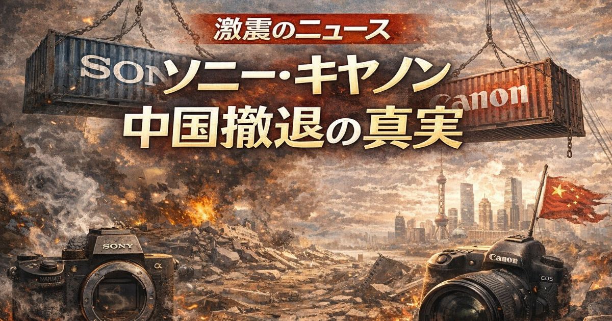 ソニー・キャノン中国撤退の続報のイメージ画像