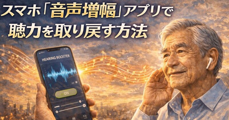 スマホを「魔法の耳」に変えた全記録のイメージ画像