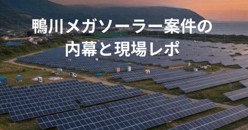 メガソーラー現地で何が起きたのかのイメージ画像
