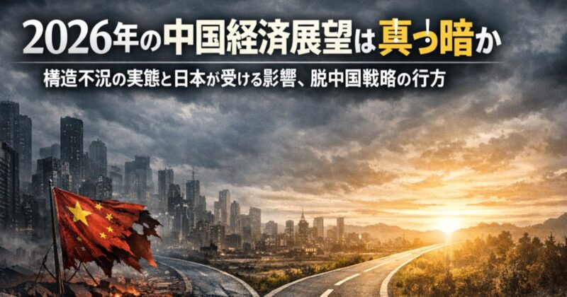 2026年中国経済展望は真っ黒かのイメージ画像
