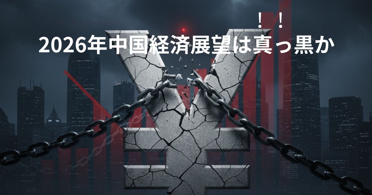 2026年中国経済展望は真っ黒かのイメージ画像