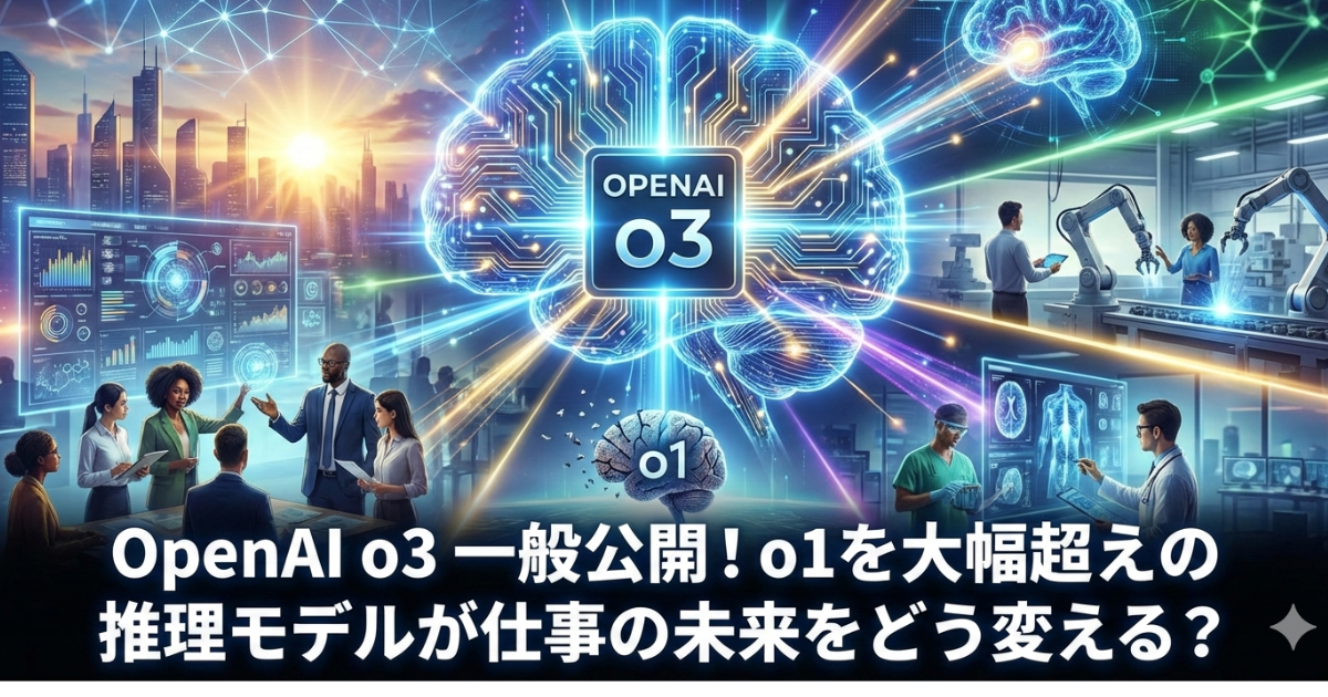 OpenAI o3 一般公開！のイメージ画像