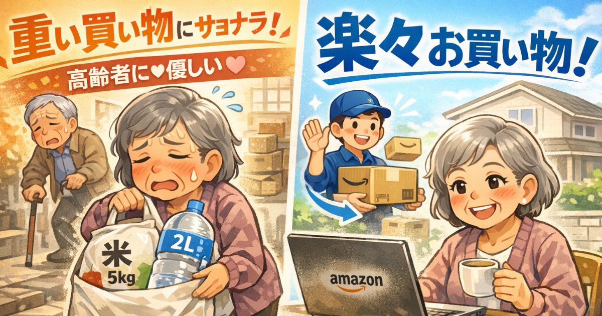 高齢者の買い物難民を救うAmazonプライム完全ガイドのイメージ画像