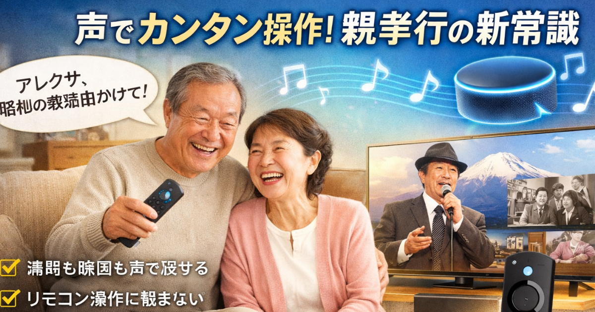 親のテレビ生活が激変！のイメージ画像