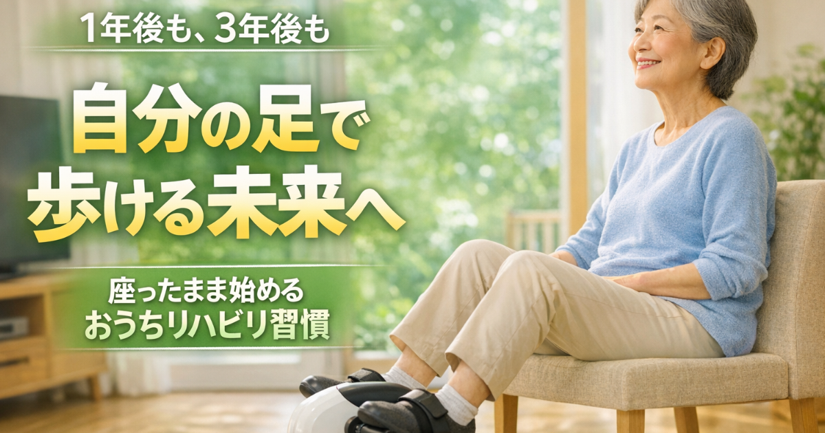 足腰の衰えを救う「座ったまま散歩」の真実のイメージ画像