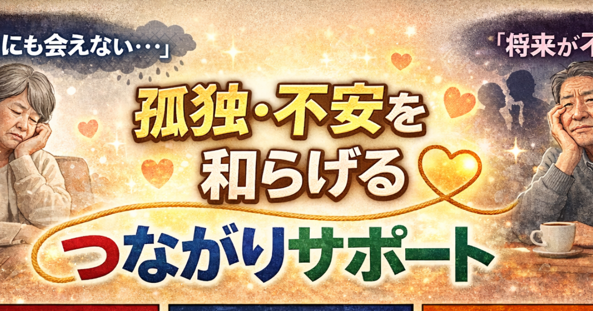 孤独・不安を和らげるつながりサポート