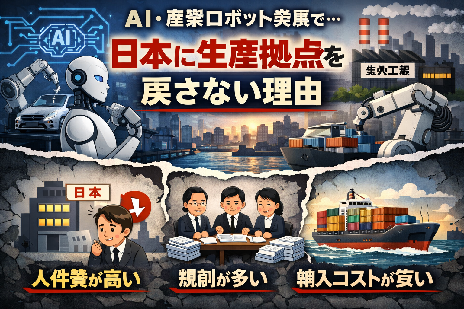 日本企業が国内回帰しない本当の理由のイメージ画像