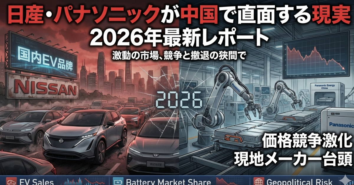 日産・パナソニックが中国で直面する現実のイメージ画像