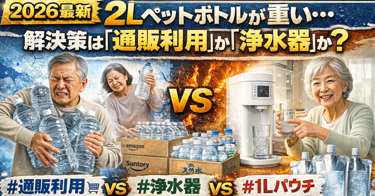 2Lペットボトルが重い…解決策は?のイメージ画像