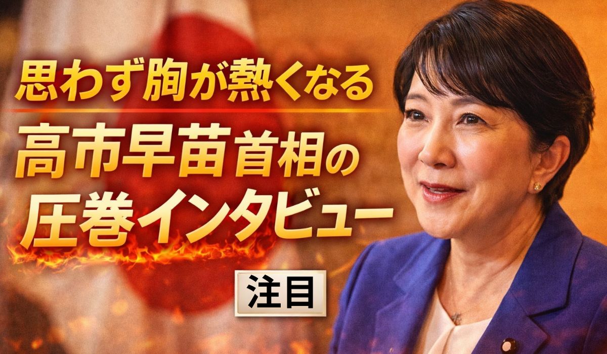 高市早苗首相の圧巻インタビュー全貌のイメージ画像