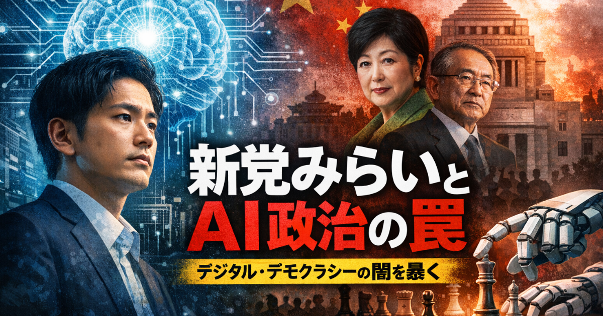 チーム未来はAIが変えるのは政治か、それとも日本解体への序曲か。のイメージ画像
