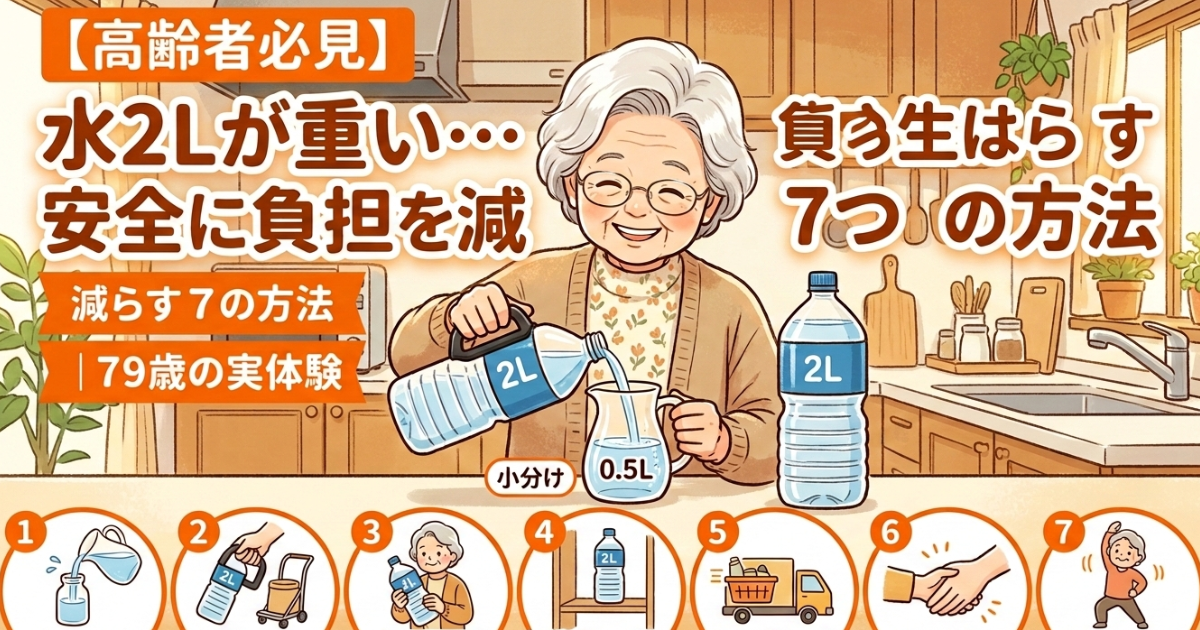 【高齢者必見】水2Lが重いのイメージ画像