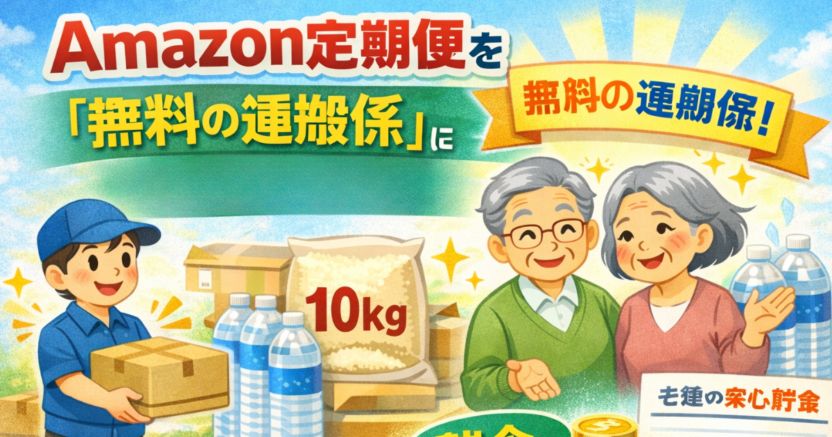 Amazon定期便を「無料の運搬係」にのイメージ画像