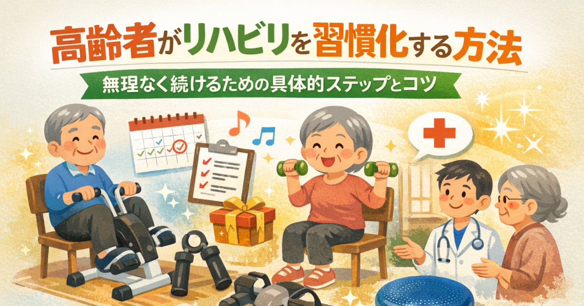 リハビリを習慣化するための方法のイメージ画像