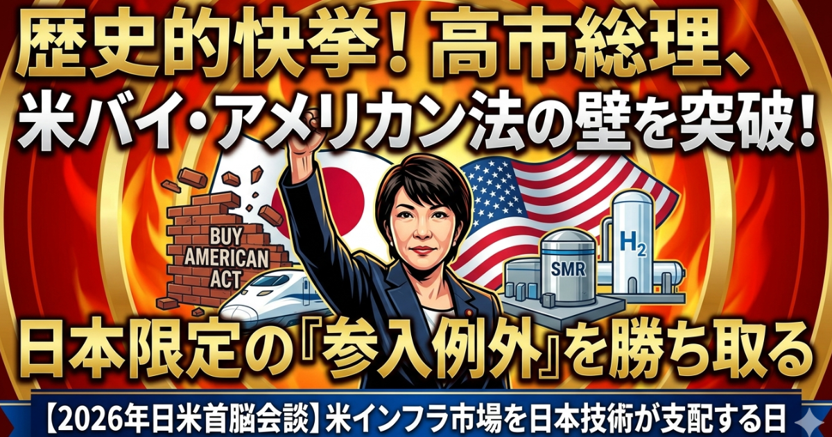 米インフラ市場を日本技術が支配する日のイメージ画像